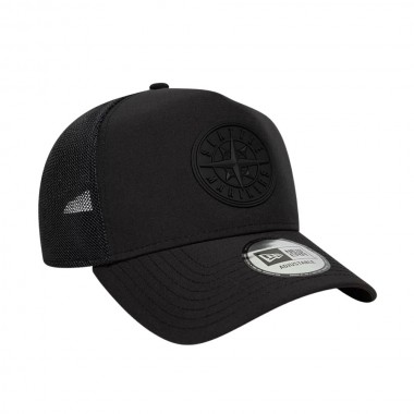 NEW ERA MLB SEATTLE MARINERS SPORT TRUCKER CAP BLACK