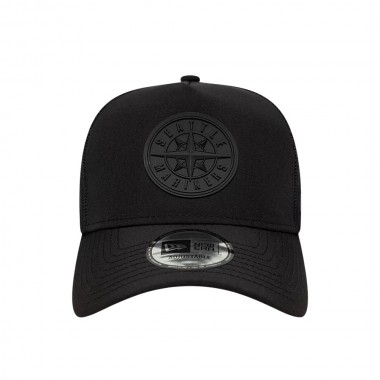 NEW ERA MLB SEATTLE MARINERS SPORT TRUCKER CAP BLACK
