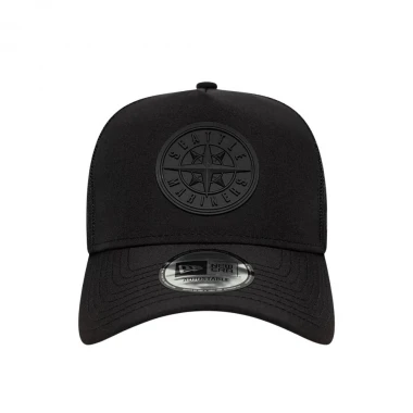 NEW ERA MLB SEATTLE MARINERS SPORT TRUCKER CAP BLACK