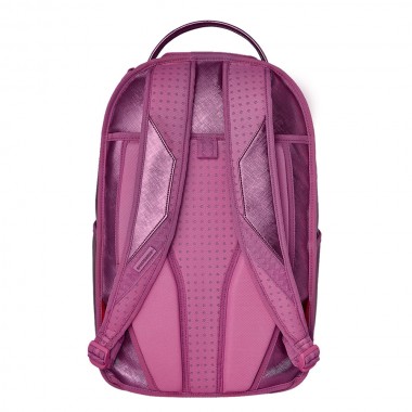 SPRAYGROUND METALLIC PINK METALLIC DRIP BACKPACK