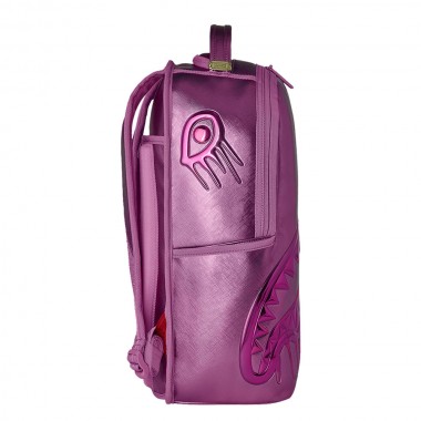 SPRAYGROUND METALLIC PINK METALLIC DRIP BACKPACK