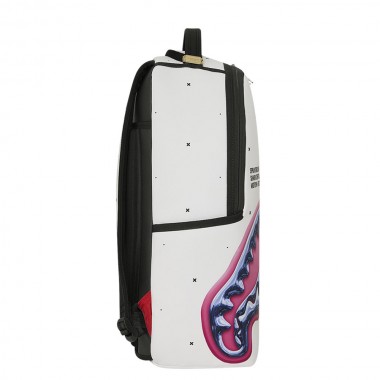 SPRAYGROUND SHARK CENTRAL LIQUID CHROME BACKPACK
