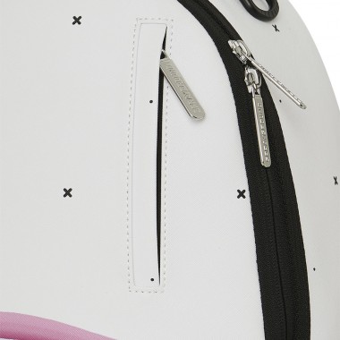 SPRAYGROUND SHARK CENTRAL LIQUID CHROME BACKPACK
