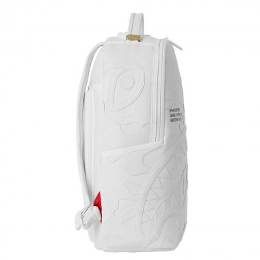SPRAYGROUND SHARK CENTRAL CAMO CUT SHARK WHITE BACKPACK