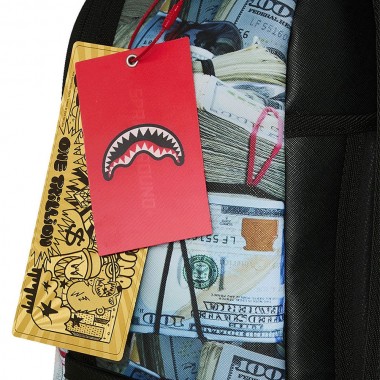 SPRAYGROUND CREAM CHECK FULL OF CASH BACKPACK