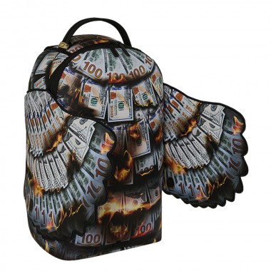 SPRAYGROUND SCORCHING MONEY FEATHERS BACKPACK