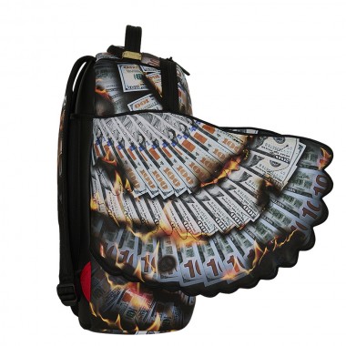 SPRAYGROUND SCORCHING MONEY FEATHERS BACKPACK