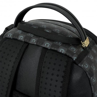 SPRAYGROUND SHARKS IN PARIS WTF BUBBLY BLACK CHECK BACKPACK