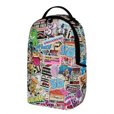 SPRAYGROUND PUNK STICKER SHARK BACKPACK