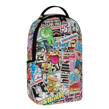 SPRAYGROUND PUNK STICKER SHARK BACKPACK