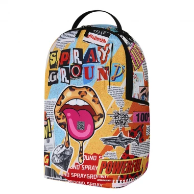SPRAYGROUND LIPS MAGAZINE COLLAGE BACKPACK