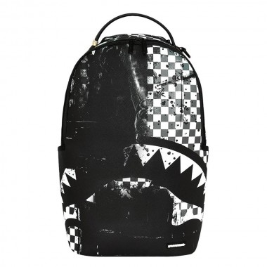 SPRAYGROUND PAINTED OVER CHECK BACKPACK