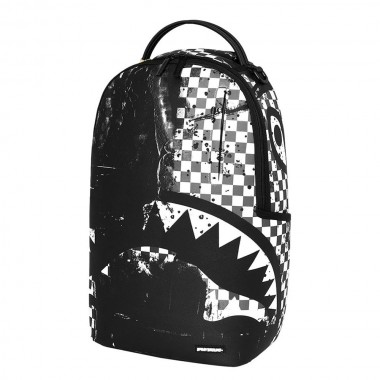 SPRAYGROUND PAINTED OVER CHECK BACKPACK