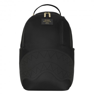 SPRAYGROUND SHARK CENTRAL GOLD LETTERING BACKPACK