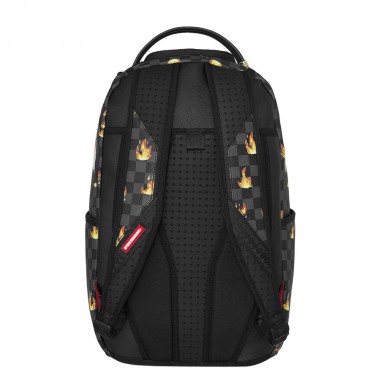 SPRAYGROUND SCRIBBLE FIRE CHECK BACKPACK