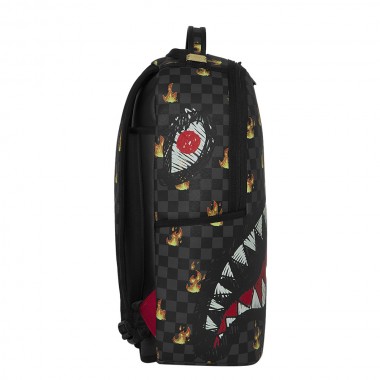 SPRAYGROUND SCRIBBLE FIRE CHECK BACKPACK