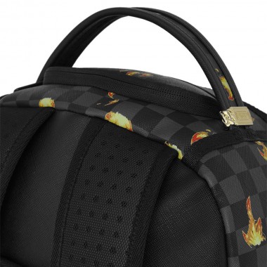 SPRAYGROUND SCRIBBLE FIRE CHECK BACKPACK