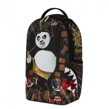 SPRAYGROUND KUNG FU PANDA PO CHECKER KARATE KICK BACKPACK