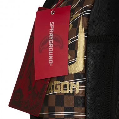 SPRAYGROUND KUNG FU PANDA PO CHECKER KARATE KICK BACKPACK