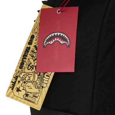 SPRAYGROUND BLACKED OUT RUBBER PATCH BACKPACK