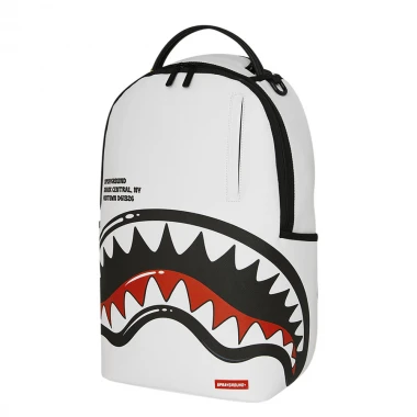 SPRAYGROUND SHARK CENTRAL BUBBLY WHITE BACKPACK
