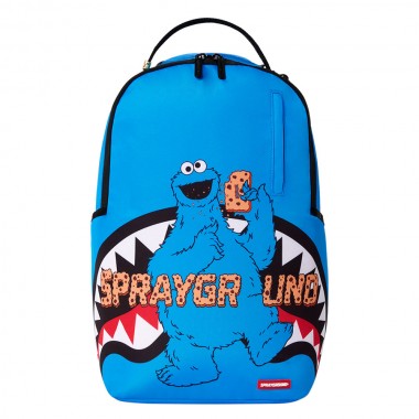 SPRAYGROUND SESAME STREET COOKIE MONSTER COOKIE LOGO BACKPACK