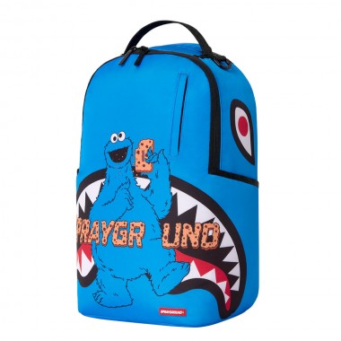 SPRAYGROUND SESAME STREET COOKIE MONSTER COOKIE LOGO BACKPACK