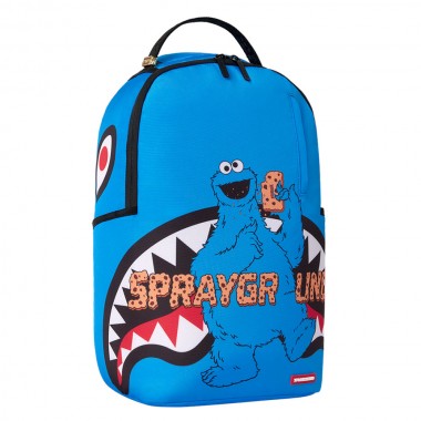 SPRAYGROUND SESAME STREET COOKIE MONSTER COOKIE LOGO BACKPACK