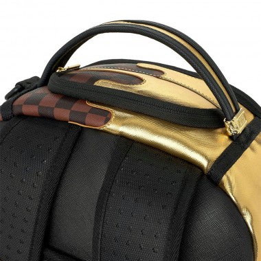 SPRAYGROUND SHARKS IN PARIS GOLD DRIP BACKPACK