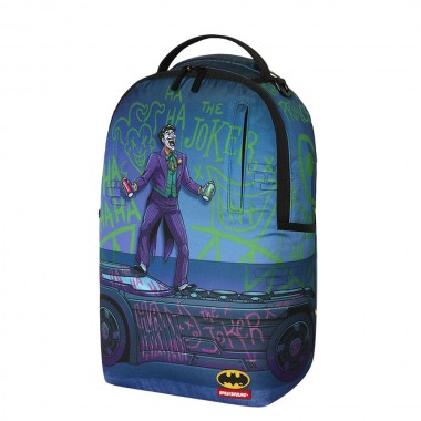 SPRAYGROUND DC JOKER TAGGED UP BATMOBILE BACKPACK