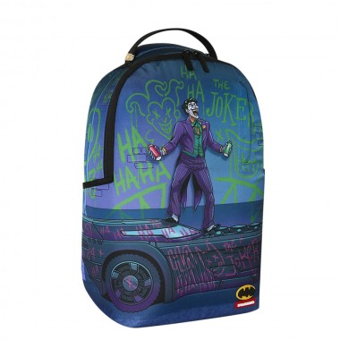 SPRAYGROUND DC JOKER TAGGED UP BATMOBILE BACKPACK