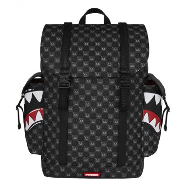 SPRAYGROUND SHARKS IN PARIS WTF BUBBLY BLK MONTE CARLO BACKPACK