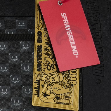 SPRAYGROUND SHARKS IN PARIS WTF BUBBLY BLK MONTE CARLO BACKPACK