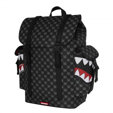 SPRAYGROUND SHARKS IN PARIS WTF BUBBLY BLK MONTE CARLO BACKPACK
