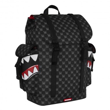 SPRAYGROUND SHARKS IN PARIS WTF BUBBLY BLK MONTE CARLO BACKPACK