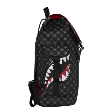 SPRAYGROUND SHARKS IN PARIS WTF BUBBLY BLK MONTE CARLO BACKPACK