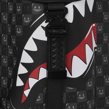 SPRAYGROUND SHARKS IN PARIS WTF BUBBLY BLK MONTE CARLO BACKPACK