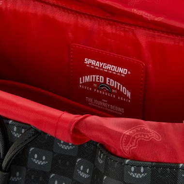 SPRAYGROUND SHARKS IN PARIS WTF BUBBLY BLK MONTE CARLO BACKPACK