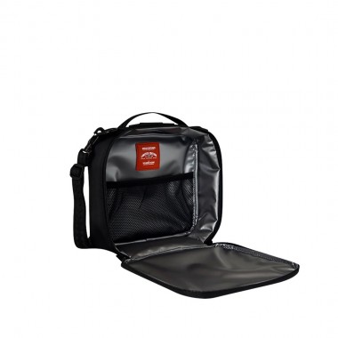 SPRAYGROUND SHARK CENTRAL BLACK NYLON CAMO EMB SHARK SNACKPACK