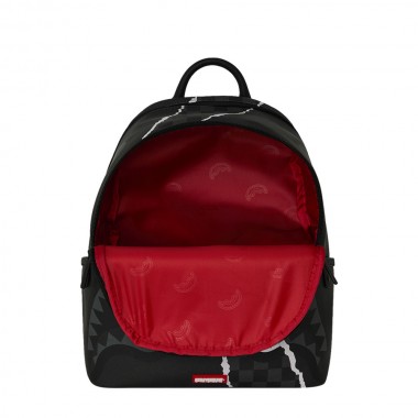 SPRAYGROUND CENTER RIP REVEALING GRAY CHECK SAVAGE BACKPACK