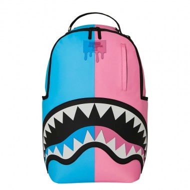 SPRAYGROUND SHARK CENTRAL COTTON CANDY SPLIT BACKPACK