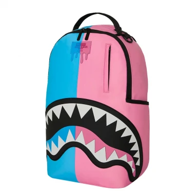 SPRAYGROUND SHARK CENTRAL COTTON CANDY SPLIT BACKPACK