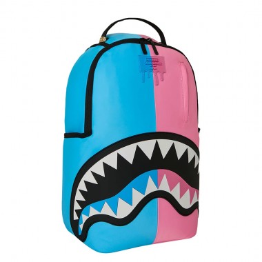 SPRAYGROUND SHARK CENTRAL COTTON CANDY SPLIT BACKPACK