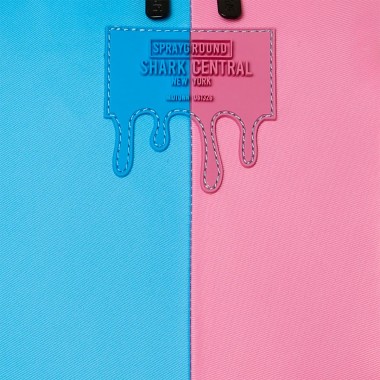 SPRAYGROUND SHARK CENTRAL COTTON CANDY SPLIT BACKPACK