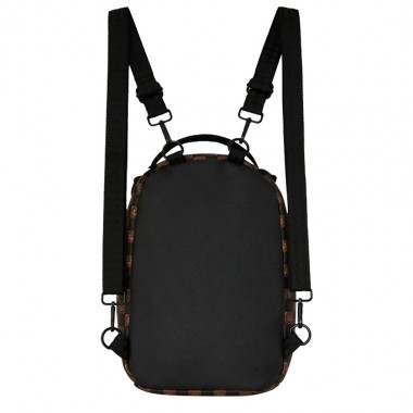 SPRAYGROUND SHARKS IN PARIS WTF BUBBLE BRWN CHECK MINI BACKPACK