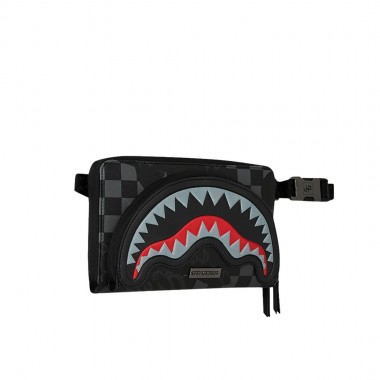 SPRAYGROUND 4AM RED SHARK CROSSBODY BAG