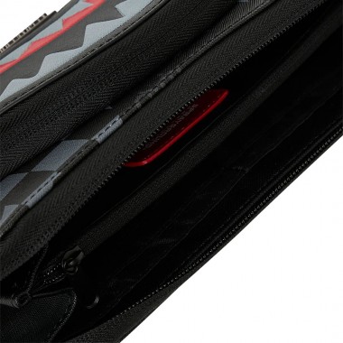 SPRAYGROUND 4AM RED SHARK CROSSBODY BAG
