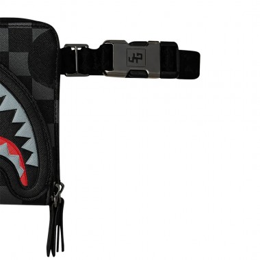 SPRAYGROUND 4AM RED SHARK CROSSBODY BAG