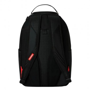 SPRAYGROUND SHARK CENTRAL EMBOSSED BLACK NYLON BACKPACK