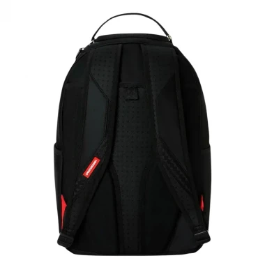 SPRAYGROUND SHARK CENTRAL EMBOSSED BLACK NYLON BACKPACK